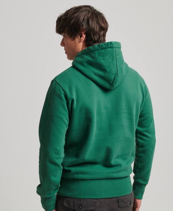 Superdry hanorac psych rock îmbrăcăminte verde bărbați JX0Z5056
