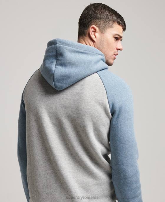 Superdry hanorac raglan clasa cooper îmbrăcăminte gri bărbați JX0Z594