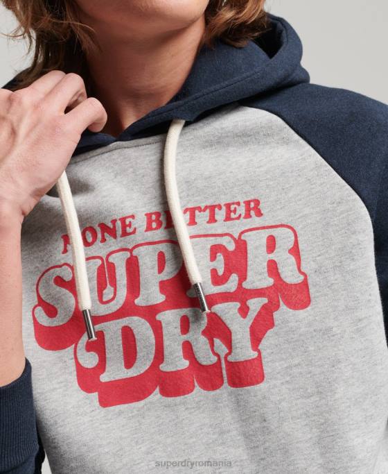 Superdry hanorac raglan clasa cooper îmbrăcăminte gri bărbați JX0Z595