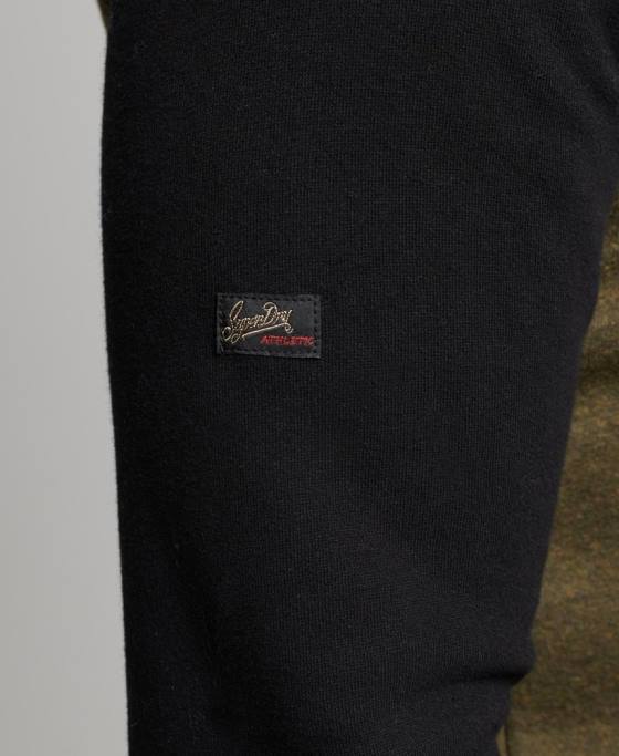 Superdry hanorac raglan din bumbac organic cu logo vintage îmbrăcăminte negru bărbați JX0Z509