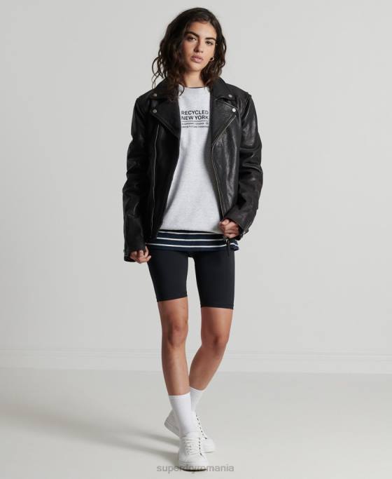 Superdry hanorac reciclat pentru echipajul orașului îmbrăcăminte gri deschis femei JX0Z6089
