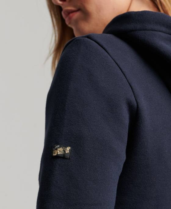 Superdry hanorac retro curcubeu îmbrăcăminte marina femei JX0Z3350