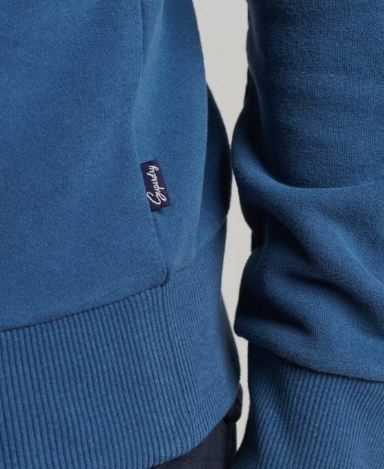 Superdry hanorac scriitor semn îmbrăcăminte albastru bărbați JX0Z5107