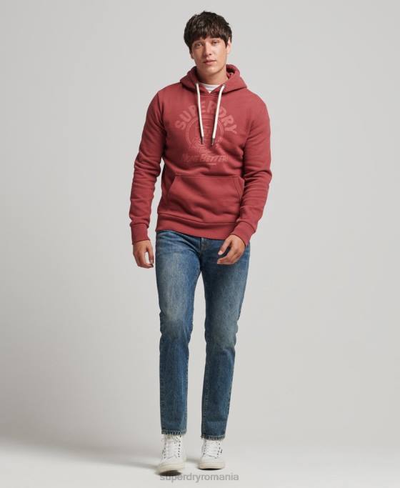 Superdry hanorac scriitor semn îmbrăcăminte roșu bărbați JX0Z5137