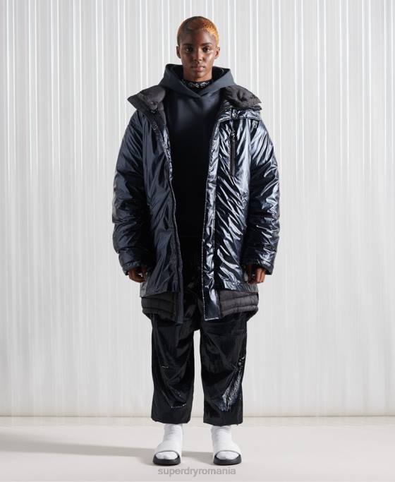 Superdry hanorac sdx box drop ediție limitată îmbrăcăminte albastru inchis bărbați JX0Z896