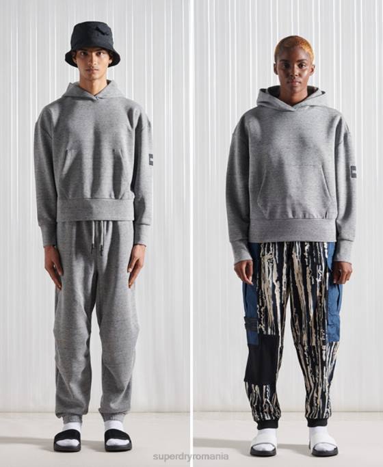 Superdry hanorac sdx box drop ediție limitată îmbrăcăminte gri bărbați JX0Z874