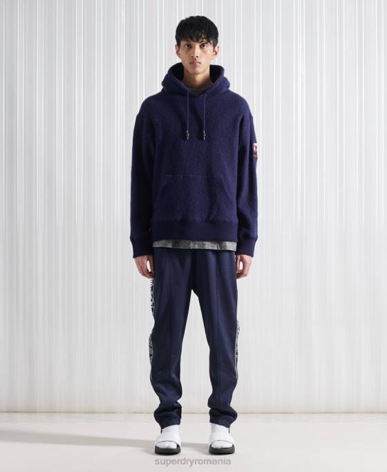 Superdry hanorac sdx din lână ediție limitată îmbrăcăminte albastru inchis bărbați JX0Z898