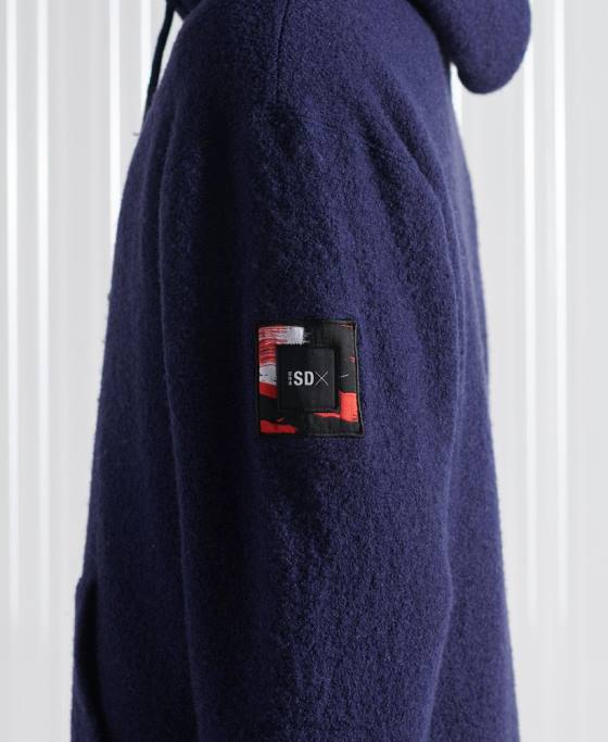 Superdry hanorac sdx din lână ediție limitată îmbrăcăminte albastru inchis bărbați JX0Z898