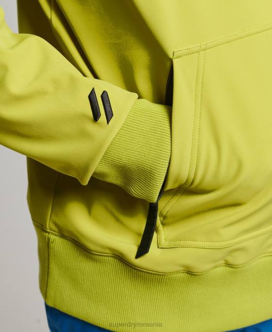 Superdry hanorac snow tech îmbrăcăminte galben bărbați JX0Z571