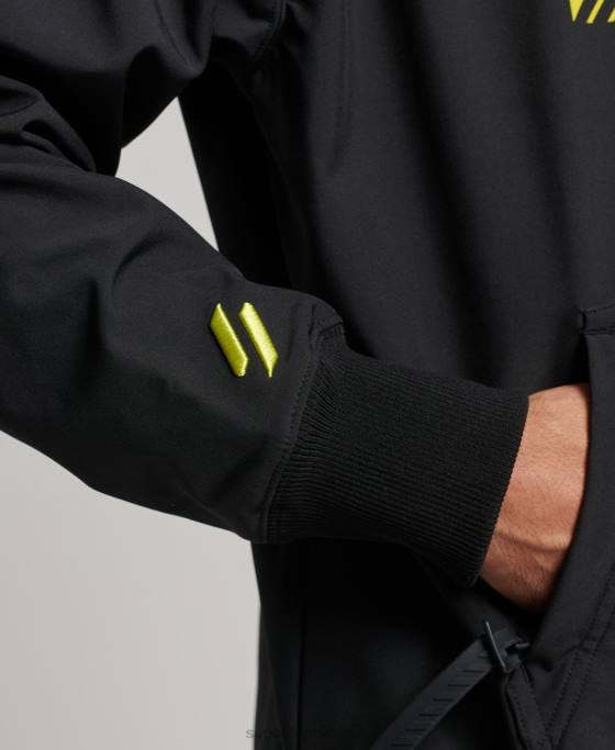 Superdry hanorac snow tech îmbrăcăminte negru bărbați JX0Z734