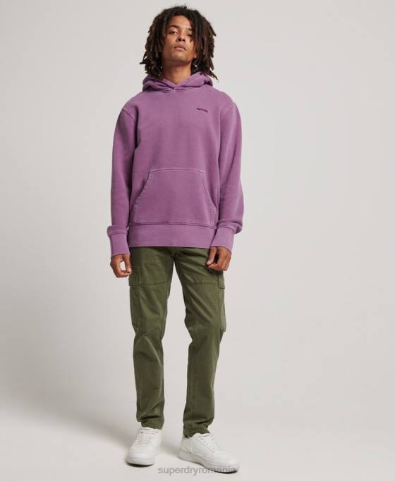 Superdry hanorac spalat vintage îmbrăcăminte Violet bărbați JX0Z818