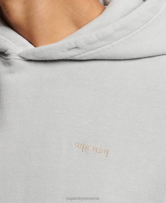 Superdry hanorac spalat vintage îmbrăcăminte gri deschis bărbați JX0Z570