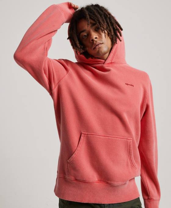 Superdry hanorac spalat vintage îmbrăcăminte roșu bărbați JX0Z483