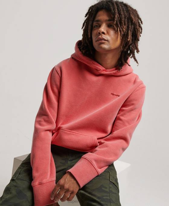 Superdry hanorac spalat vintage îmbrăcăminte roșu bărbați JX0Z483