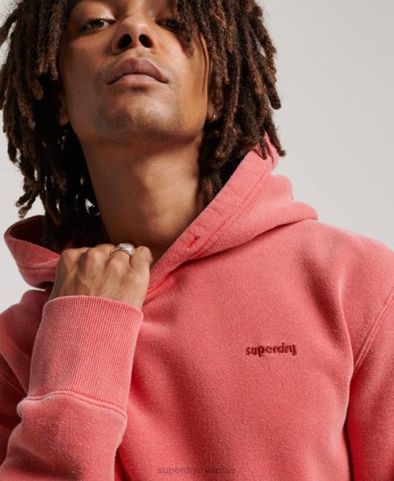 Superdry hanorac spalat vintage îmbrăcăminte roșu bărbați JX0Z483