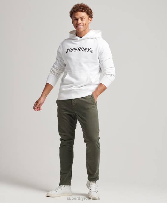 Superdry hanorac sport code core îmbrăcăminte alb bărbați JX0Z5191