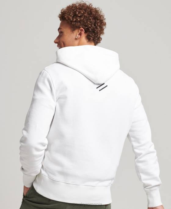 Superdry hanorac sport code core îmbrăcăminte alb bărbați JX0Z5191