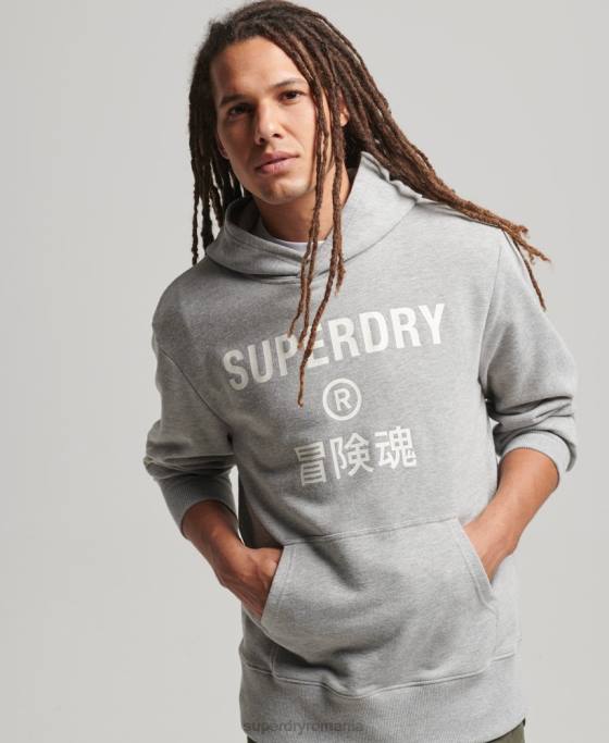 Superdry hanorac sport code core îmbrăcăminte gri bărbați JX0Z5007