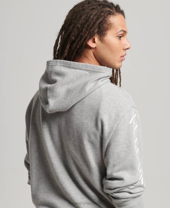 Superdry hanorac sport code core îmbrăcăminte gri bărbați JX0Z5007