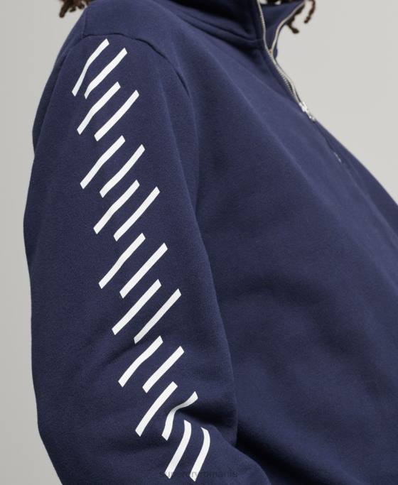 Superdry hanorac sport cu jumătate de fermoar code core îmbrăcăminte marina bărbați JX0Z5091