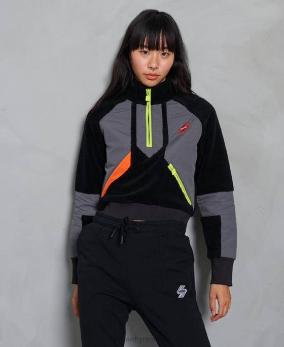 Superdry hanorac sportstyle Energy Funnel îmbrăcăminte negru femei JX0Z6150