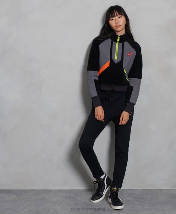 Superdry hanorac sportstyle Energy Funnel îmbrăcăminte negru femei JX0Z6150