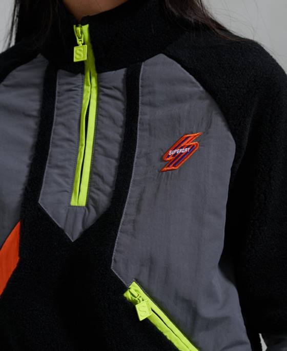 Superdry hanorac sportstyle Energy Funnel îmbrăcăminte negru femei JX0Z6150