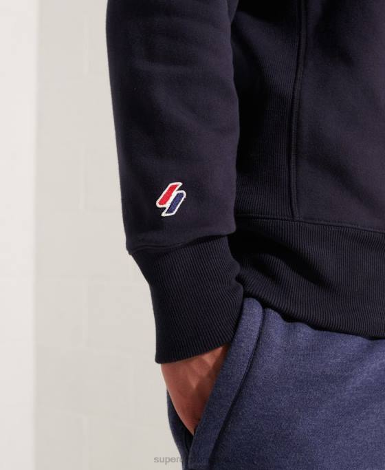 Superdry hanorac sportstyle esențial cu gâtul rotund îmbrăcăminte marina bărbați JX0Z5209