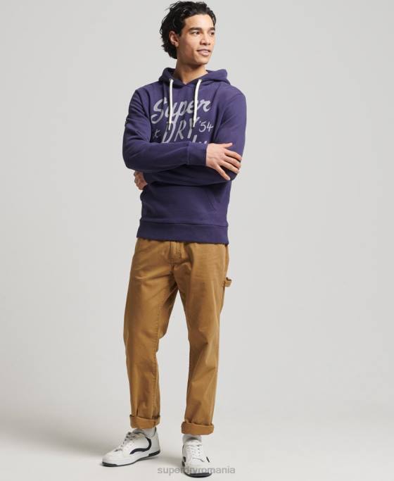 Superdry hanorac stil script vintage îmbrăcăminte marina bărbați JX0Z882