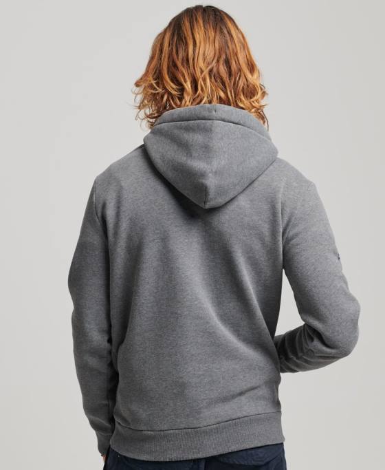 Superdry hanorac stilat și realizat îmbrăcăminte gri bărbați JX0Z5158