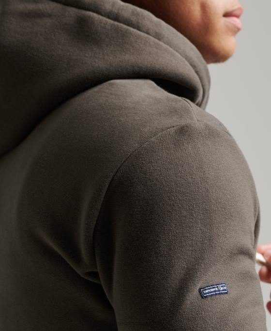 Superdry hanorac stilat și realizat îmbrăcăminte gri inchis bărbați JX0Z815