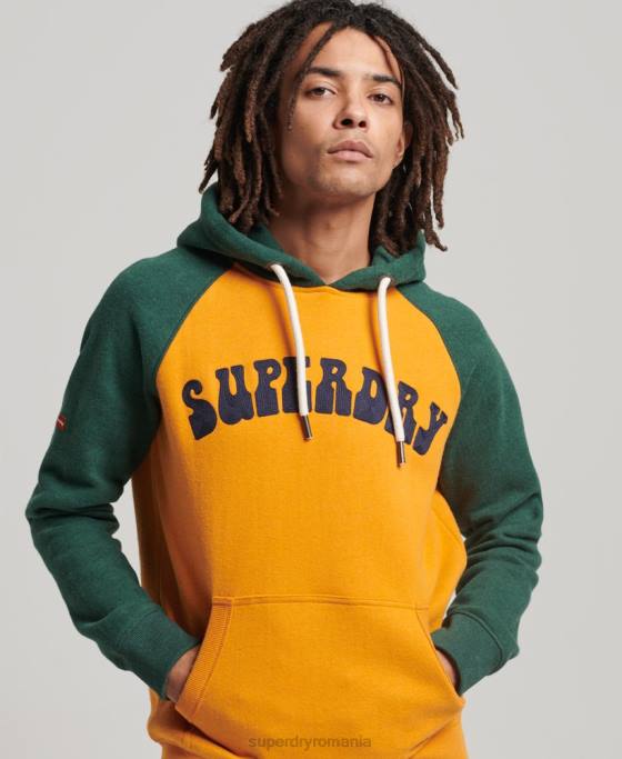 Superdry hanorac superbam raglan îmbrăcăminte aur bărbați JX0Z501