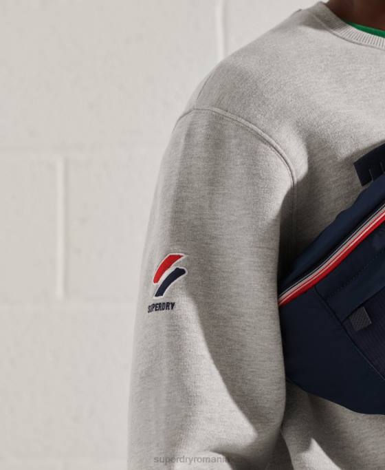 Superdry hanorac supradimensionat city college îmbrăcăminte gri bărbați JX0Z895