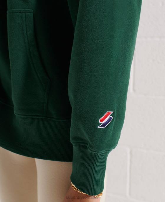 Superdry hanorac supradimensionat city college îmbrăcăminte verde femei JX0Z5993