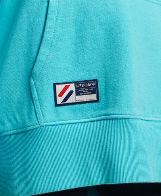 Superdry hanorac supradimensionat code essential îmbrăcăminte turcoaz femei JX0Z5796