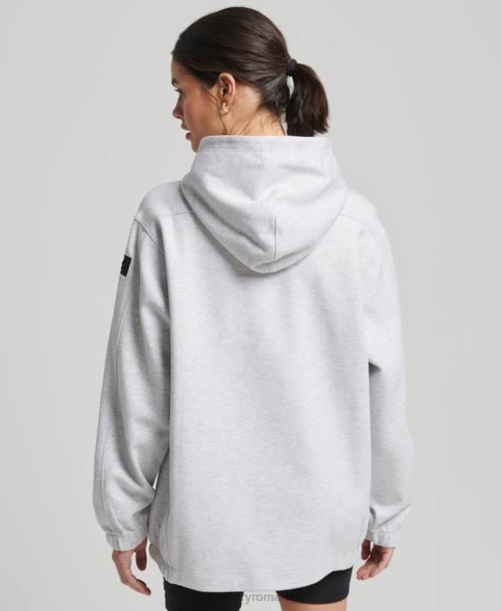 Superdry hanorac supradimensionat code tech îmbrăcăminte gri femei JX0Z5790