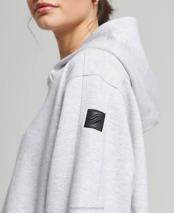Superdry hanorac supradimensionat code tech îmbrăcăminte gri femei JX0Z5790