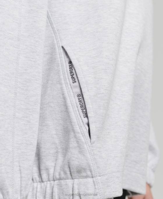 Superdry hanorac supradimensionat code tech îmbrăcăminte gri femei JX0Z5790