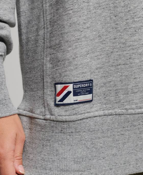 Superdry hanorac supradimensionat cu grafic pentru colegiu îmbrăcăminte gri deschis femei JX0Z6163