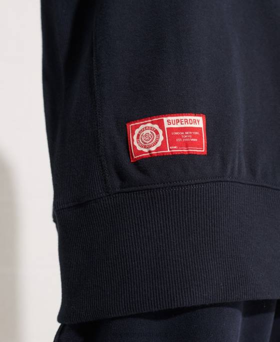 Superdry hanorac supradimensionat cu grafic pentru colegiu îmbrăcăminte marina femei JX0Z5837