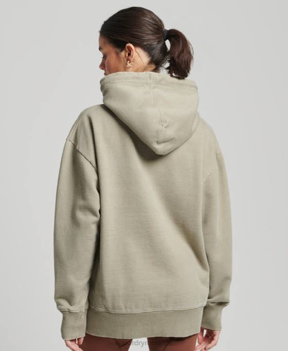Superdry hanorac supradimensionat cu vopsea vestimentară îmbrăcăminte kaki femei JX0Z3433