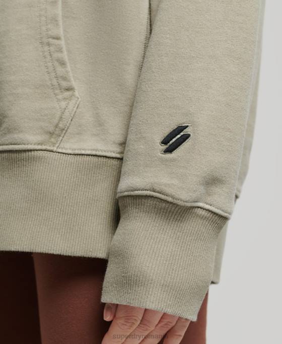 Superdry hanorac supradimensionat cu vopsea vestimentară îmbrăcăminte kaki femei JX0Z3433