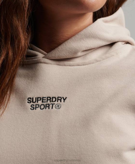 Superdry hanorac supradimensionat de bază îmbrăcăminte bej femei JX0Z3381