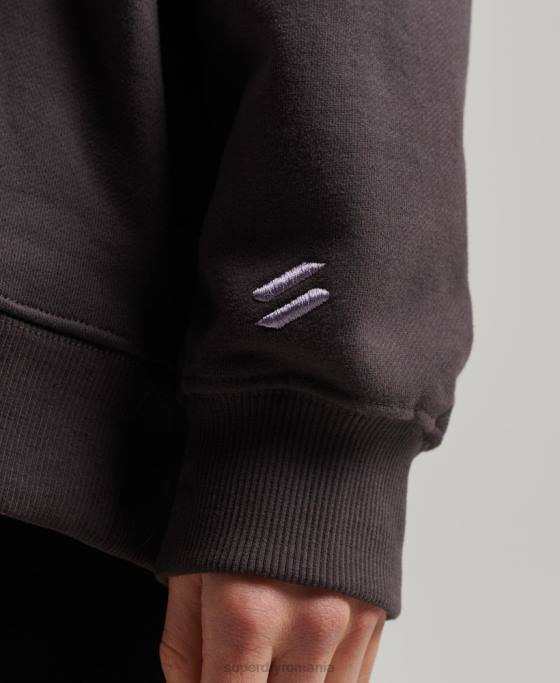 Superdry hanorac supradimensionat de bază îmbrăcăminte gri femei JX0Z3394