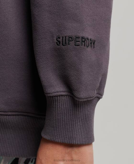 Superdry hanorac supradimensionat din bumbac organic îmbrăcăminte Violet femei JX0Z6032