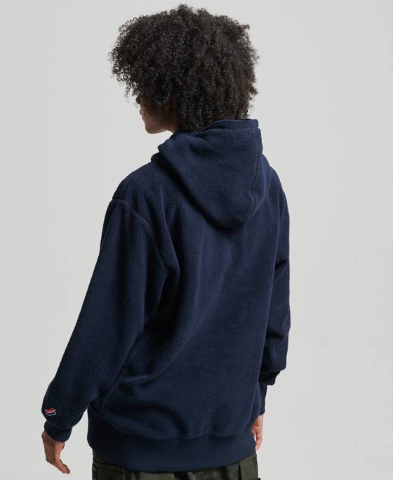 Superdry hanorac supradimensionat din fleece grafic îmbrăcăminte marina femei JX0Z5920