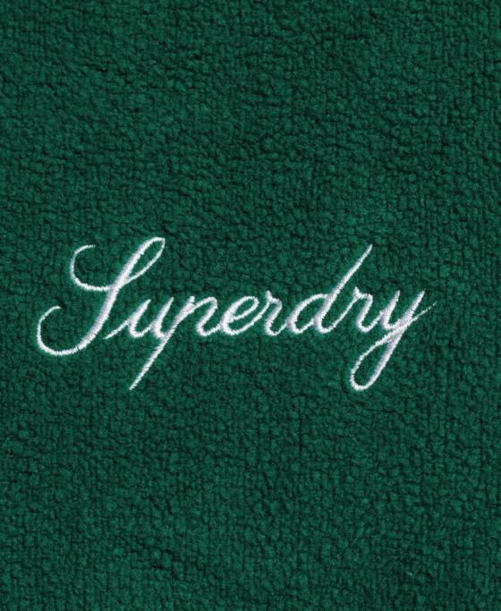 Superdry hanorac supradimensionat din fleece grafic îmbrăcăminte verde femei JX0Z5919