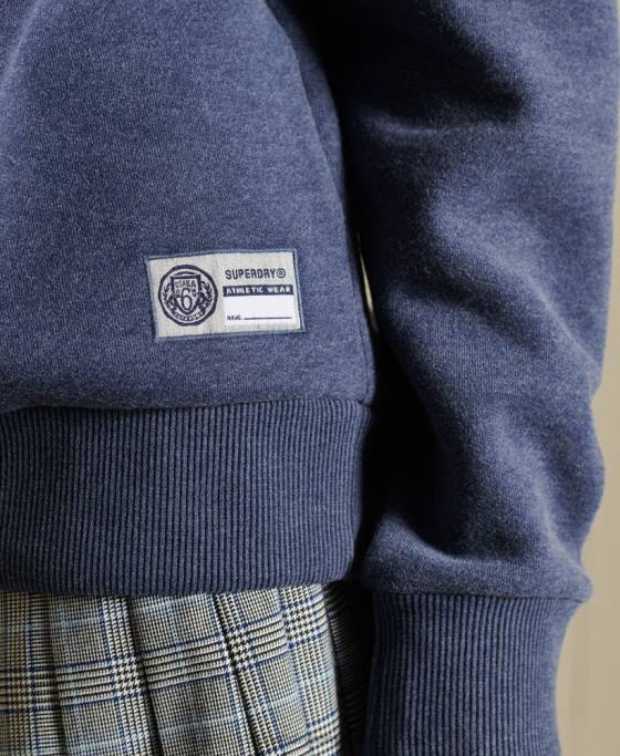 Superdry hanorac supradimensionat pentru echipajul de atletism îmbrăcăminte albastru femei JX0Z6054