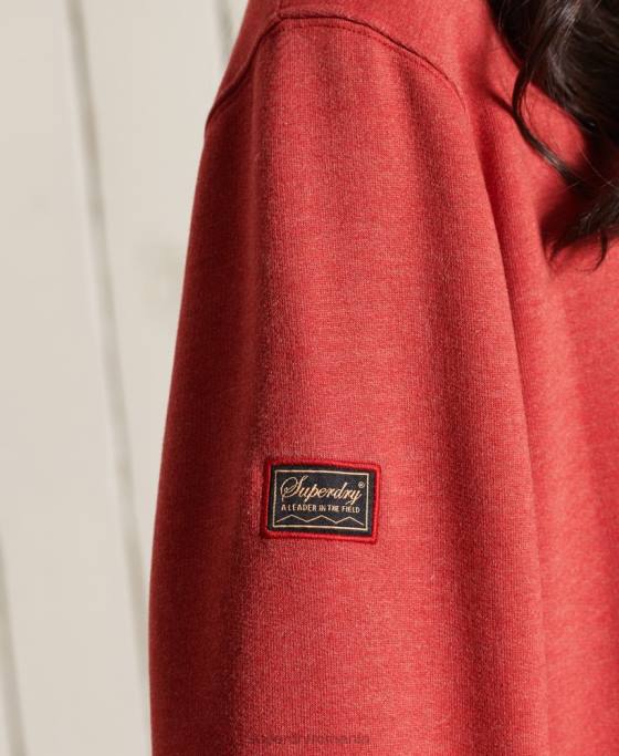 Superdry hanorac supradimensionat pentru echipajul de munte îmbrăcăminte roșu femei JX0Z6049