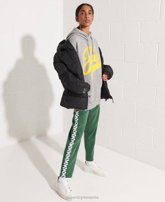 Superdry hanorac supradimensionat strikeout îmbrăcăminte gri deschis femei JX0Z5976